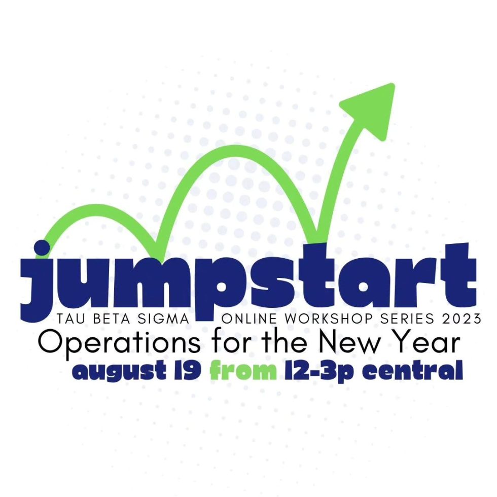Save the Date Jumpstart Series Event Tau Beta Sigma